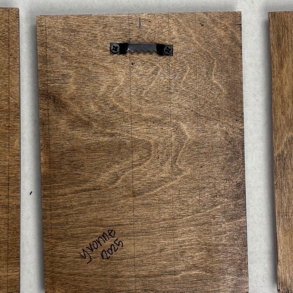 Mixed Media Wall Art Saguaro Cactus Tan Sunset Star Desert Wood Southwest 6 x 8 - Picture 5 of 5